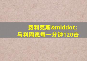 费利克斯·马利陶德每一分钟120击